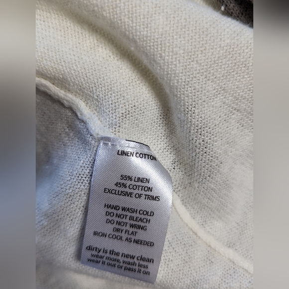 Horny Toad Cream Gray Open Front Cardigan Size Small - Picture 6 of 7